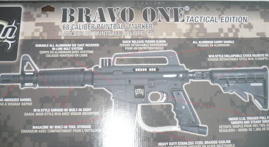 Bravo One Elite Paintball Gun - Black