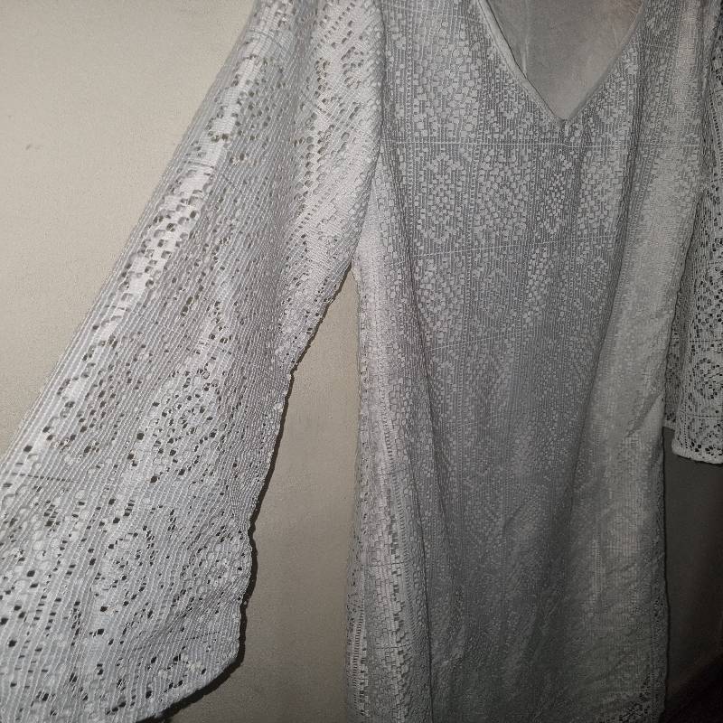 Shein White Lace Dress - Size XL