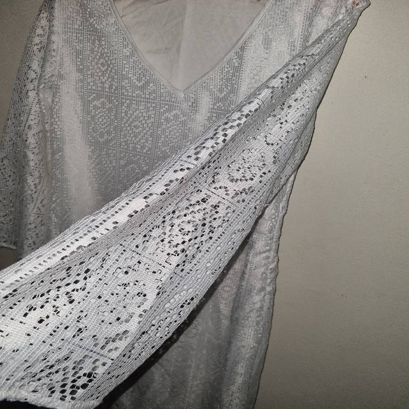 Shein White Lace Dress - Size XL