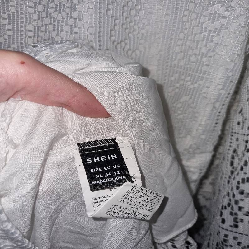 Shein White Lace Dress - Size XL