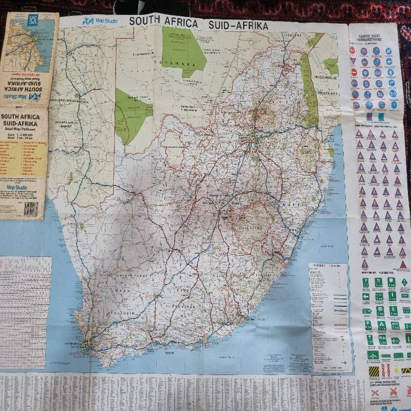 South Africa - Road Map / Padkaart