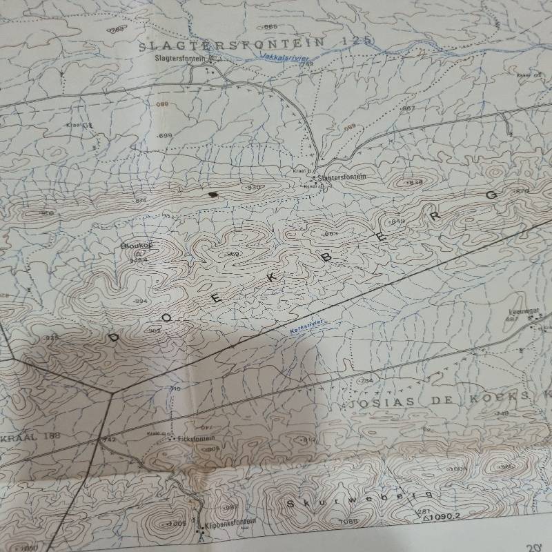 Vintage Ketting Topographical Map - Scale 1:50 000 - 3321AB Ketting