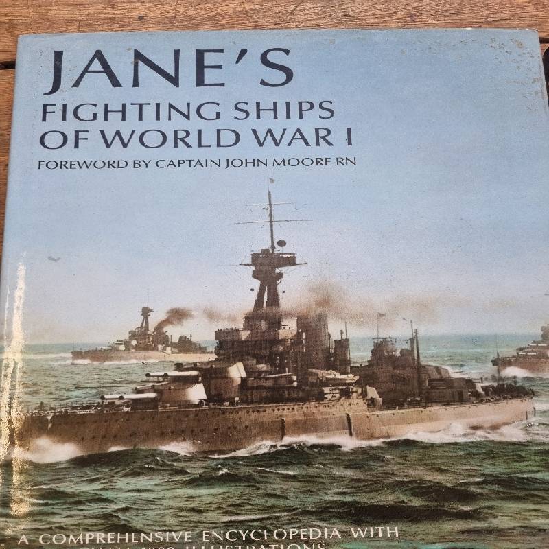 2 x Large Coffee Table Books - Jane's Fighting Ships of WWI and WWII