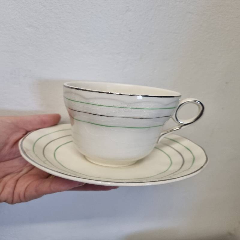 Vintage Grindley England Porcelain Cups and Saucers - 7 x Duo's