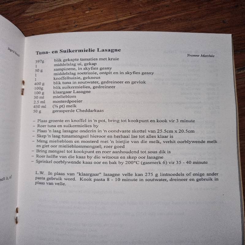 SA Gemeente Londen - Resepteboek - 1994