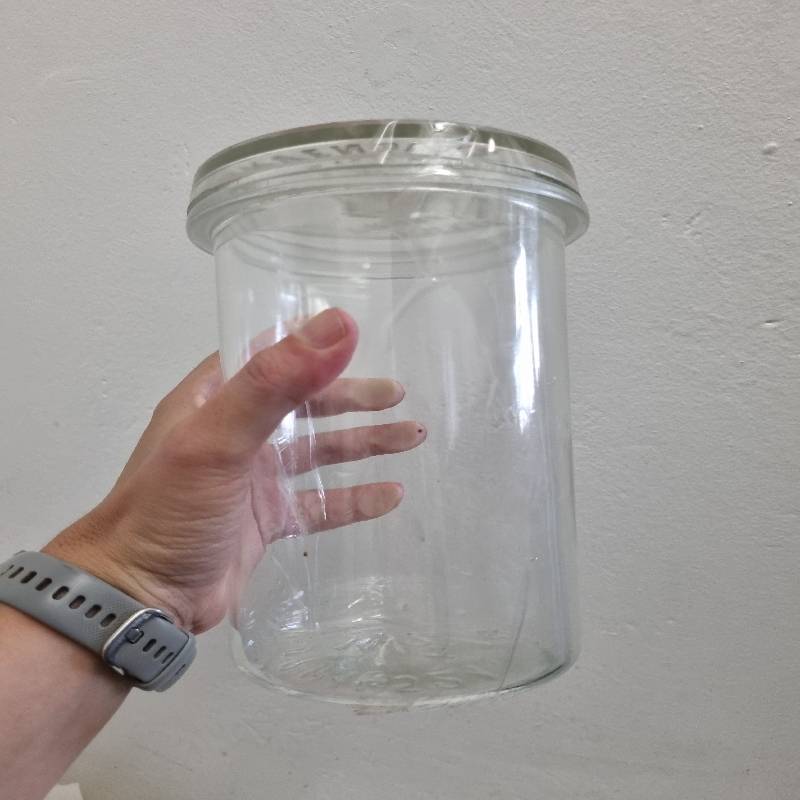 Vintage Glass Jar with lid - 1 1/2L Adler Progress Conservenglas