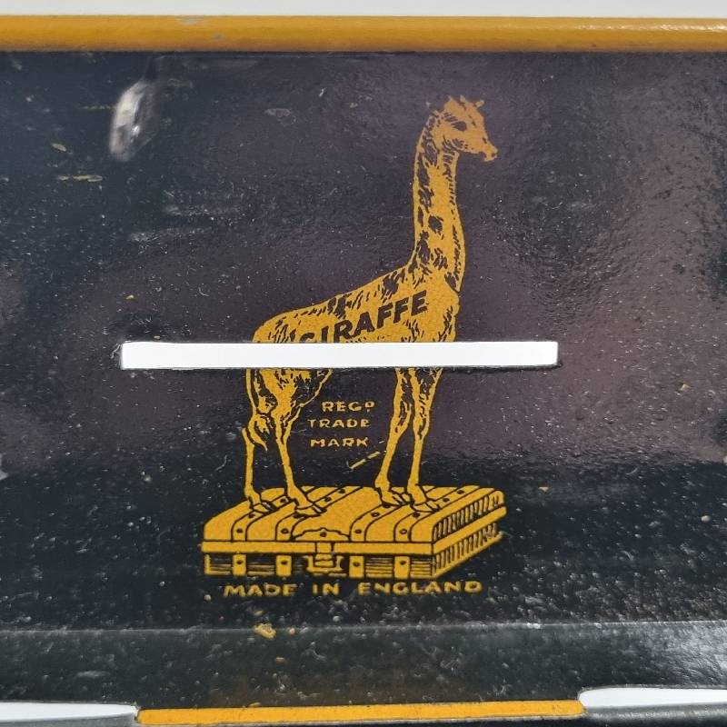 Small Vintage Money Box - No Key - Giraffe Trade Mark