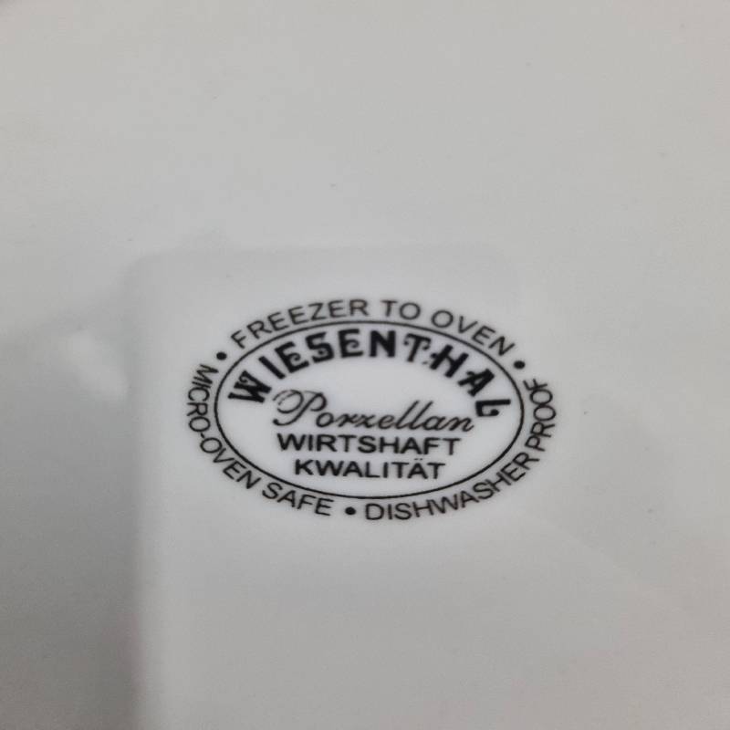 6 x Wiesenthal Porcelain Cake Plate - Made in Germany - Diameter - 19.5cm - Beautiful Rose detail