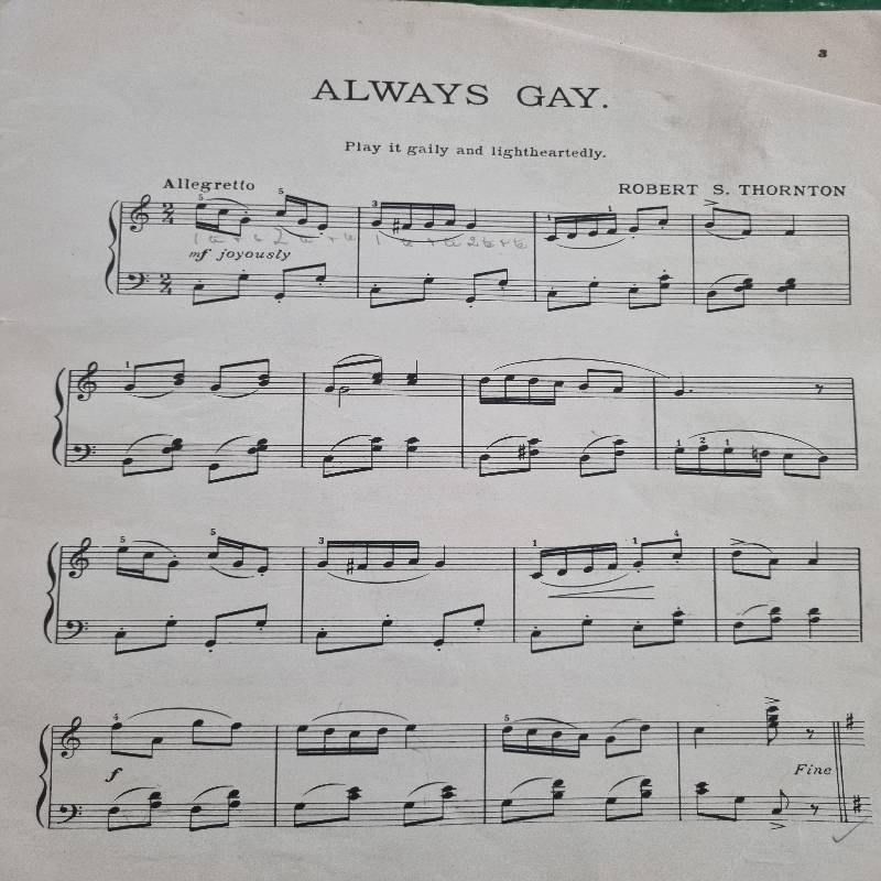 Always Gay by R.S. Thornton - Banks & Son Music - Sheet music