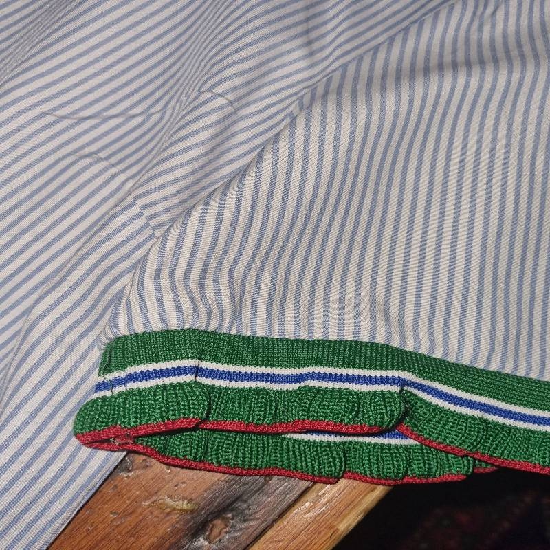 Stradivarius striped top with retro sleeve detail - Size M