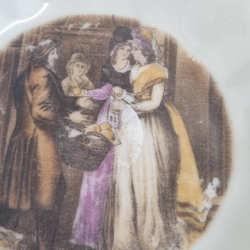 Royal Vermont Hand Painted Porcelain Small Plate - Diameter - 11cm