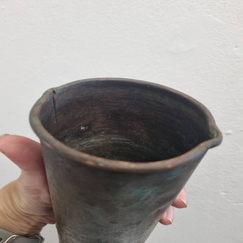 Antique copper jug / item - Not sure what this is