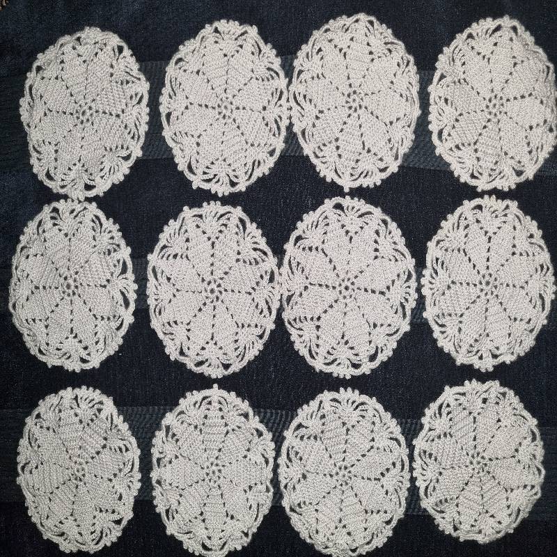 12 x Crochet Doilies