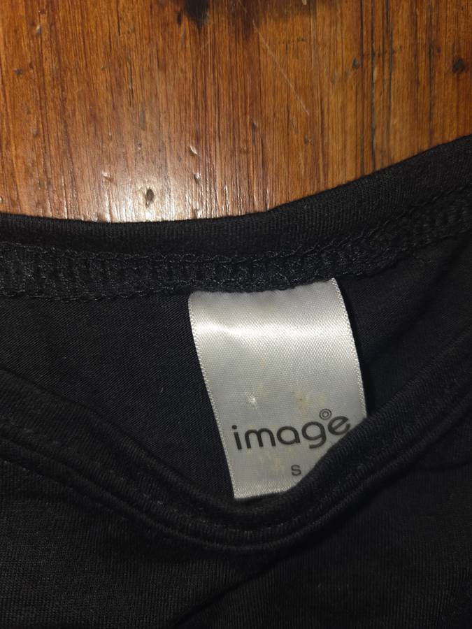 Long Black Sequence top - Size S