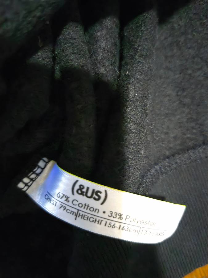Woolworths Tracksuit Top / Zipped Hoodie - Black - Age - 13 Years