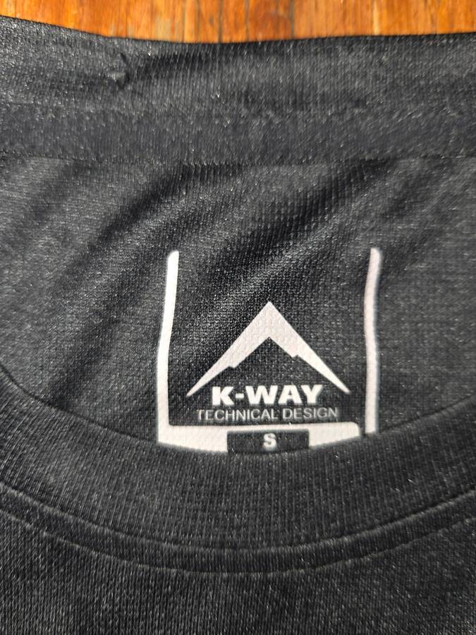 Mens Black K-way T-Shirt - Size S - Perfect condition