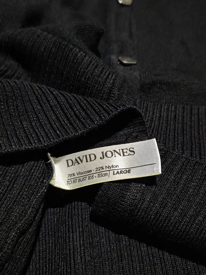 David Jones Knitwear - Black - Size L