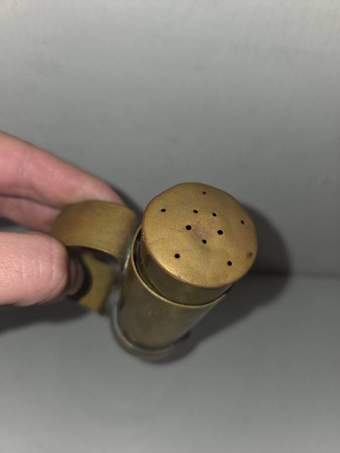 Vintage Brass Salt Shaker