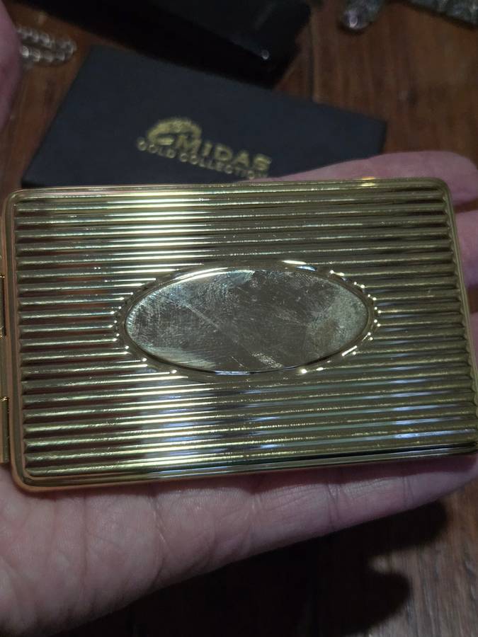 Vintage pocket telephone number book case - Midas Gold Collection