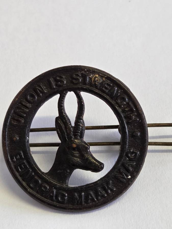 Vintage Union is Strength Springbok Badge