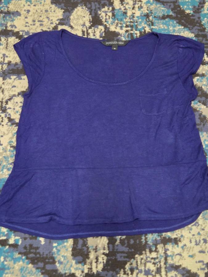 Forever New Top - Navy - Size 10