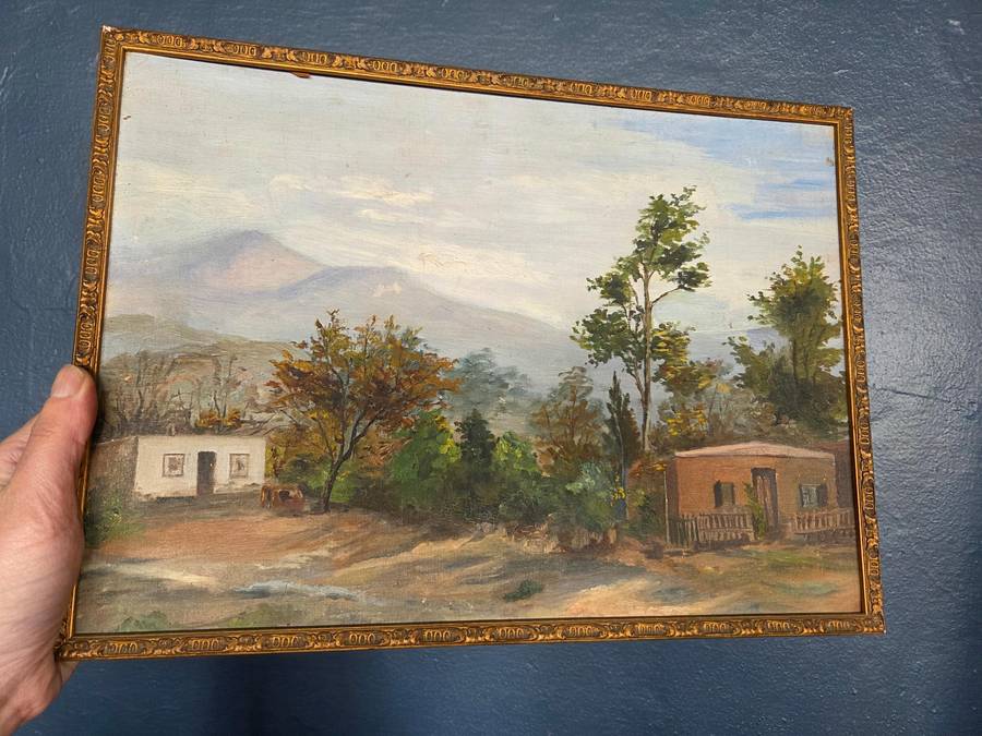 Framed painting - no glass Size - 37cm x 27cm