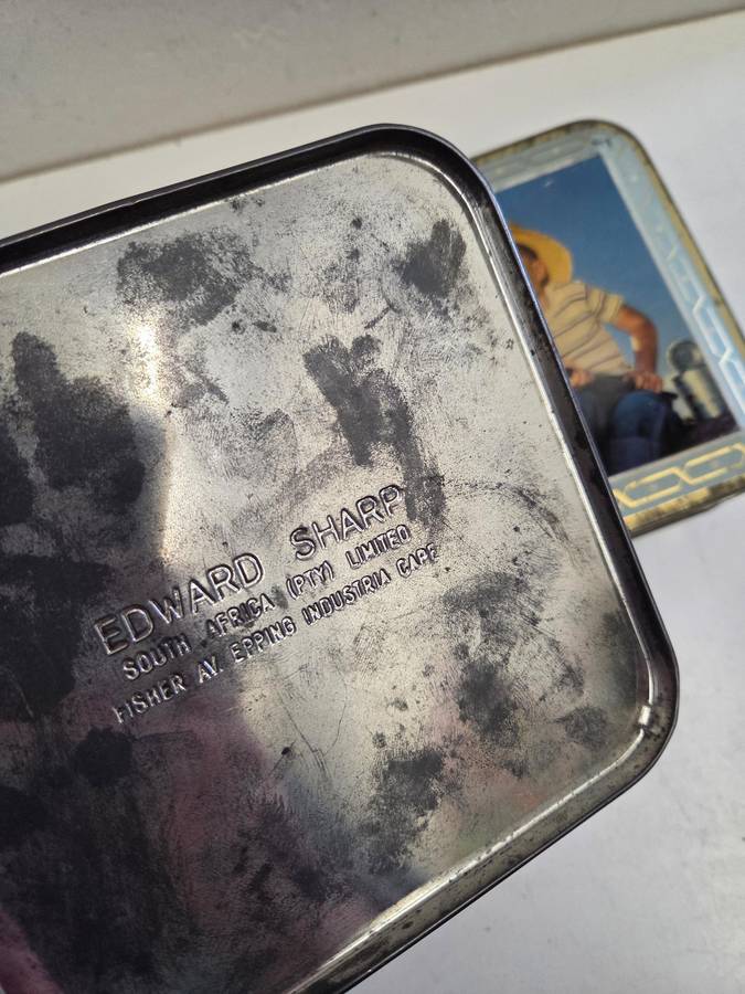 2 x Vintage Edward Sharp Tins - 13.5cm x 13.5cm each