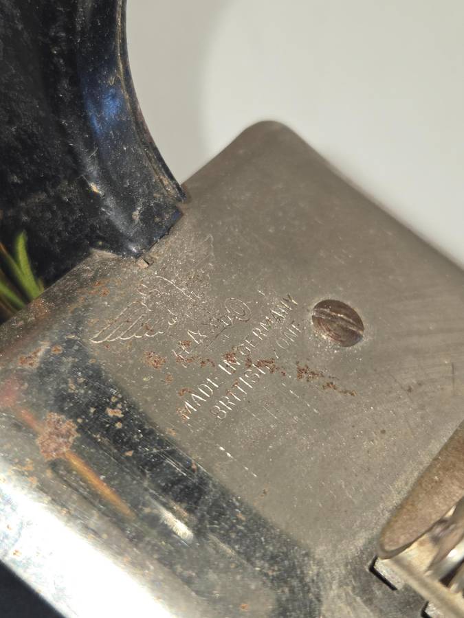 Antique Metal Casige Toy Sewing Machine - Made in Germany - Sold for parts or restoration