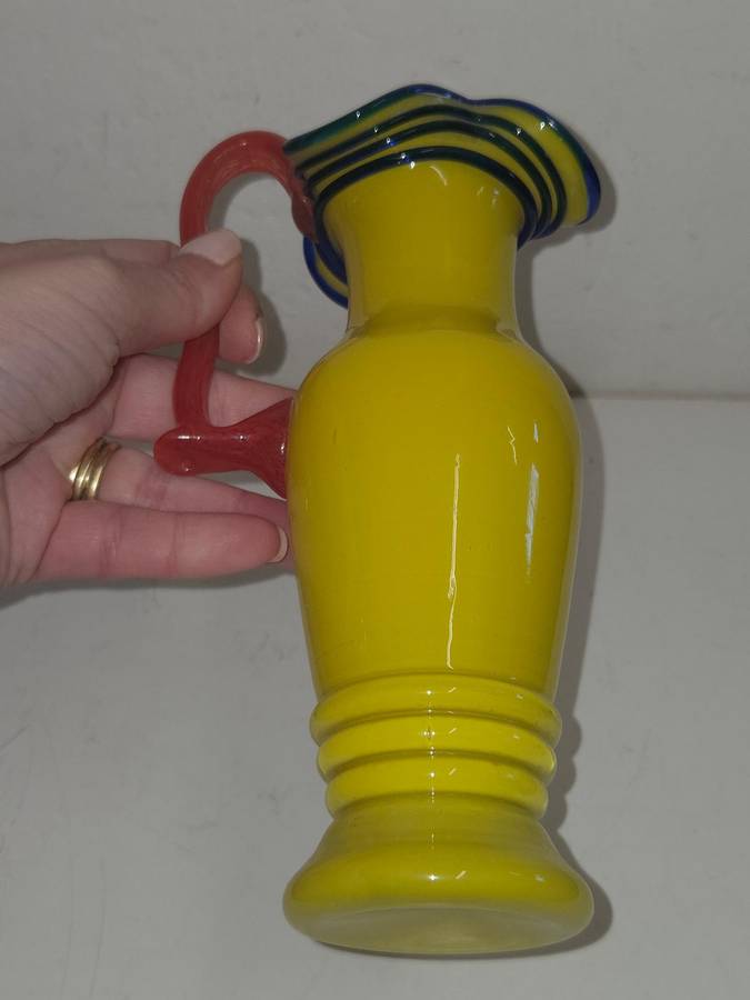 Beautiful Czech Tango Glass Vase from the 1930s/40s - Height 20cm