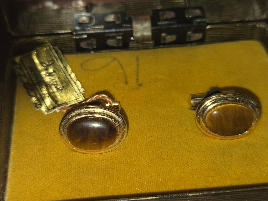 Vintage 18ct Gold Clad Cufflinks