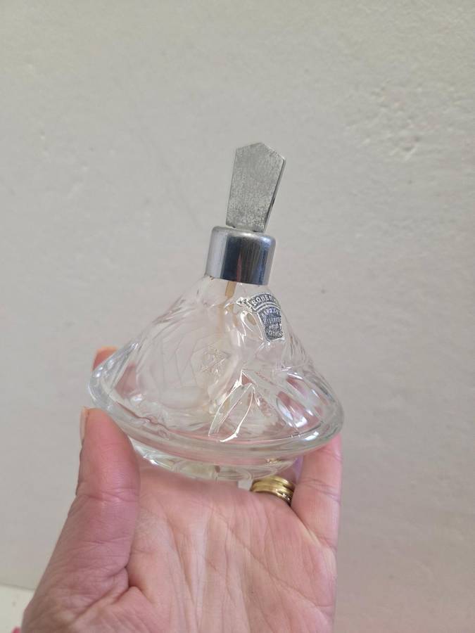 Antique Bohemian Crystal perfume bottle - See pictures
