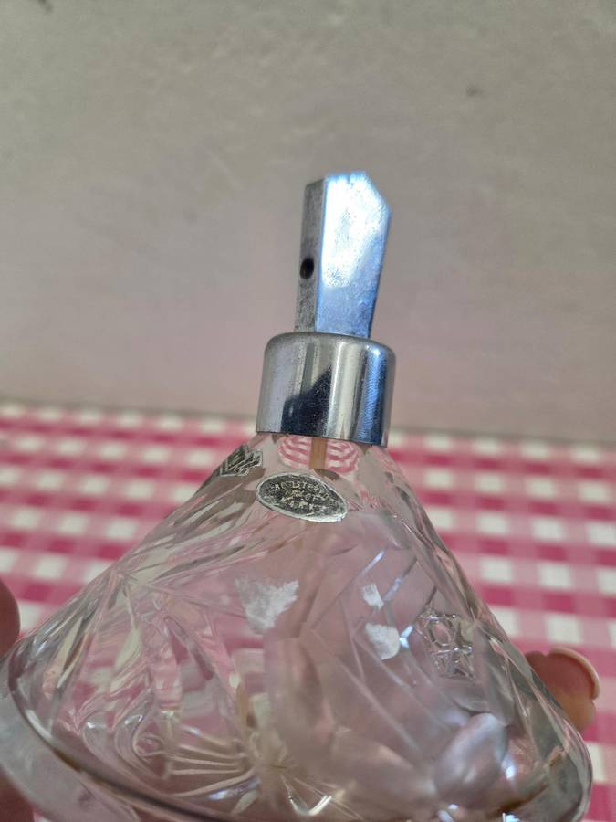 Antique Bohemian Crystal perfume bottle - See pictures