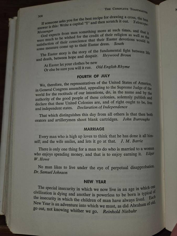 The Complete Toastmaster - Treasury of over 2500 stories, quotes, etc - Hervert V Prochnow