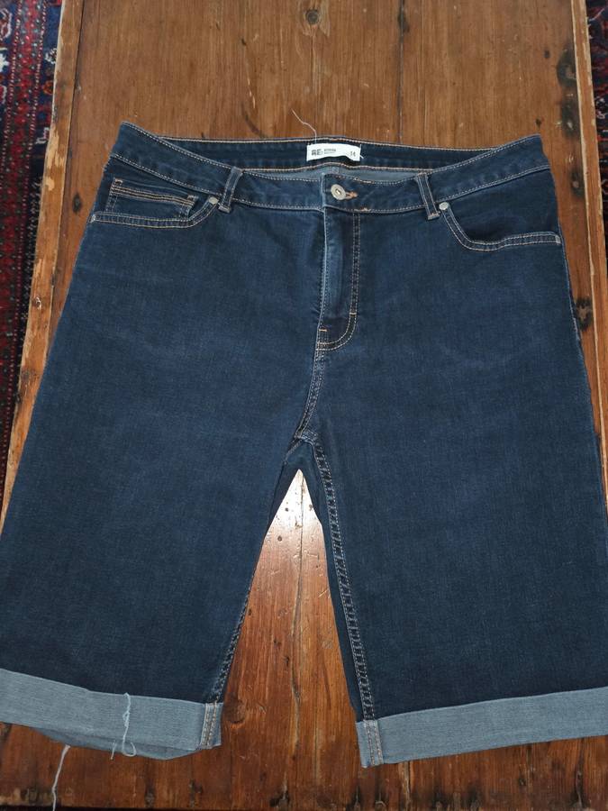 Woolworths denim shorts - Size 14 Bermuda Mid Rise