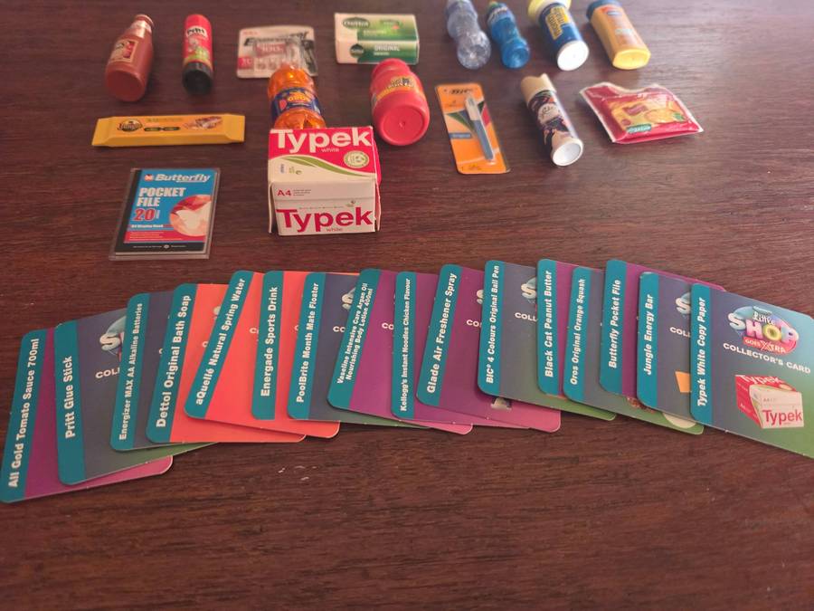 16 x Little Shop items with cards
