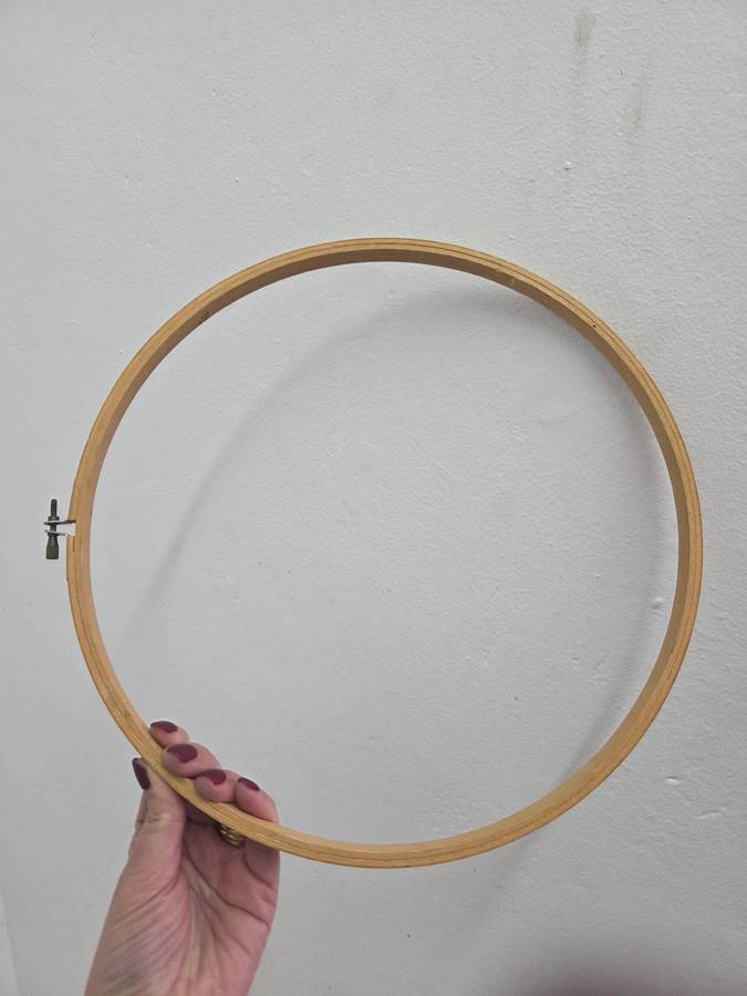 Wooden Embroidery Hoop - Diameter - 31cm