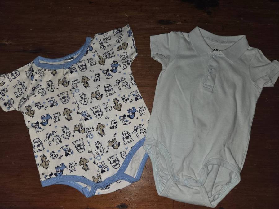 2 x Baby boy baby Grows - Incl. H&H - 3-6 months