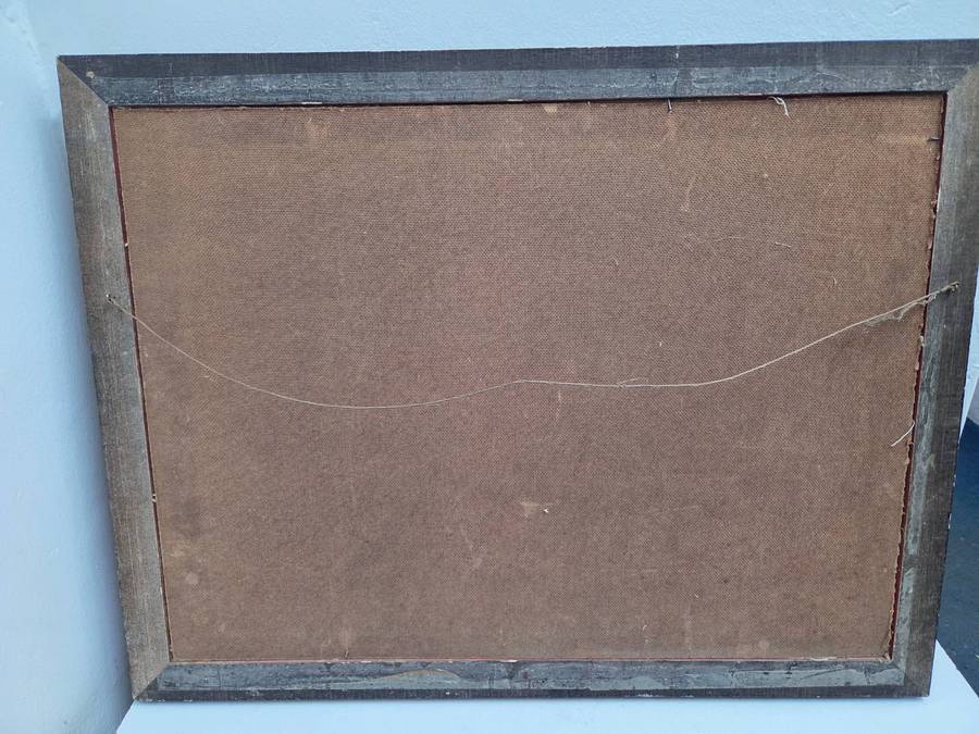 Beautiful Large framed painting - Joyce 1984 - Size 69cm x 53cm