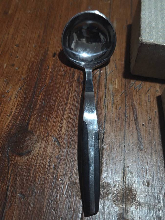 Vintage Eetrite Stainless Steel Sugar Ladle in Original Box