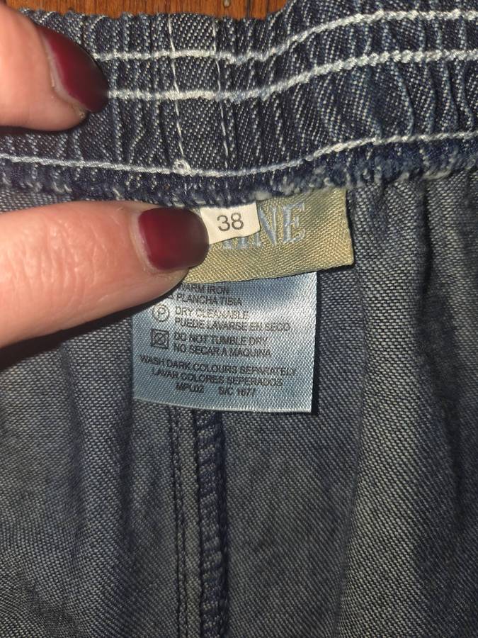 Long Denim Skirt - Size 38