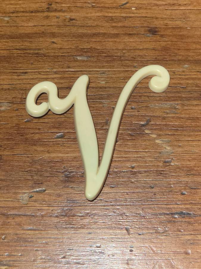 Vintage Brooch in the Shape of a V