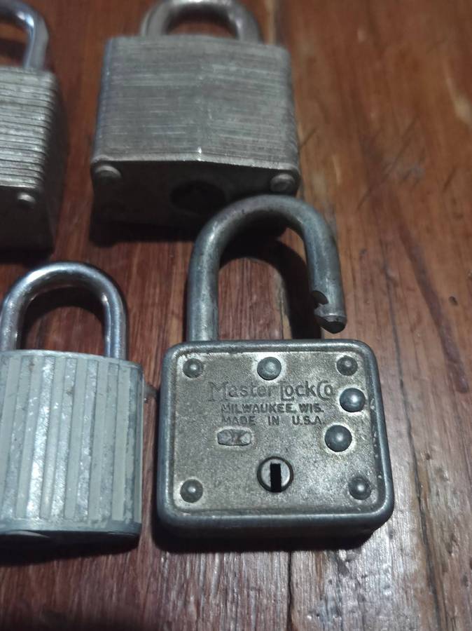 5 x Vintage Locks - No Keys