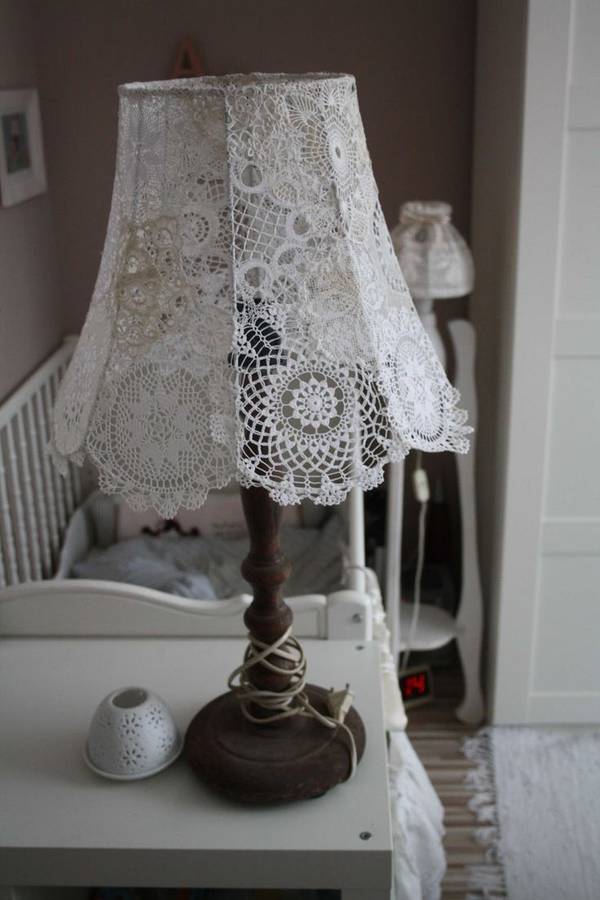 Large Vintage Crochet Doily Diameter - 60cm - Last picture for inspiration / creative ideas