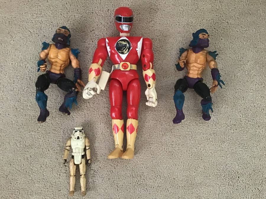 Star Wars Power Rangers Ninja Turtles figure bundle