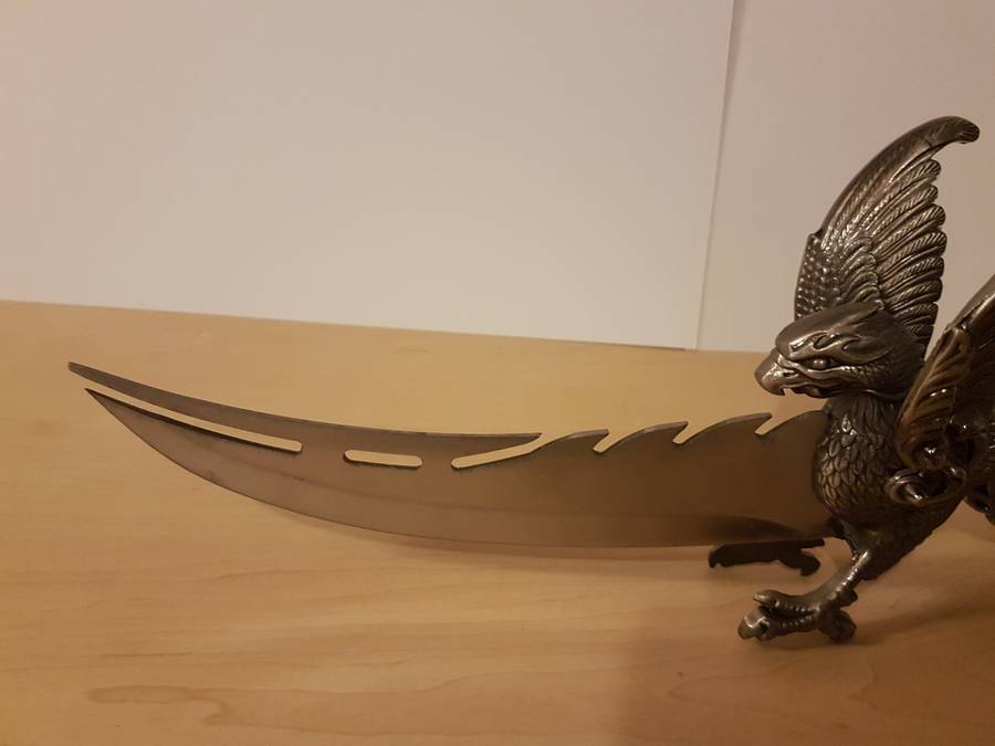 Fantasy Dagger Eagle and Snake Knife with Sheath (All Steel)