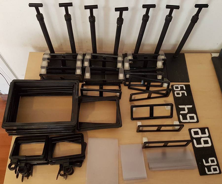 Joblot Adjustable Plastic Countertop Retail Point Of Sale Display Sign Holders