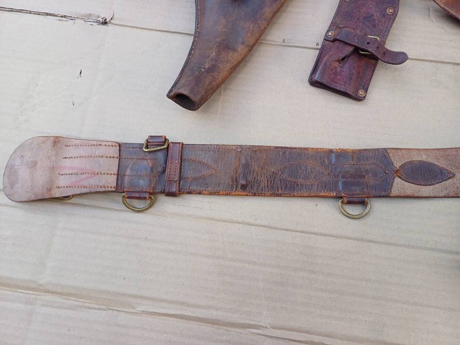 Authentic WWII Era Army Belt and Sling with Attachments (Belt Length 140cm)