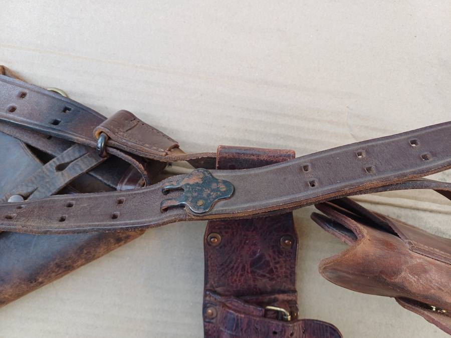 Authentic WWII Era Army Belt and Sling with Attachments (Belt Length 140cm)