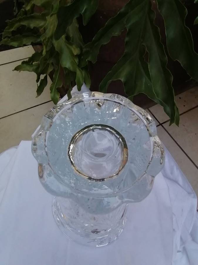 Beautiful Large Vintage Lead Glass Vase