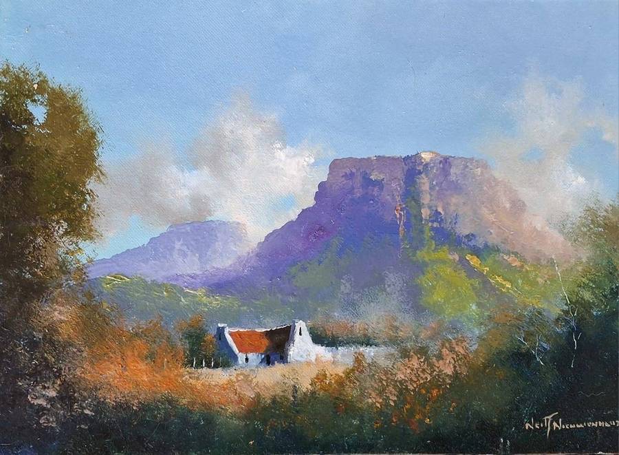 Neil janse Van Nieuwenhuizen Oil on Canvas on Board 35 x 25 cm